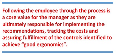 Following the employee through the process quote